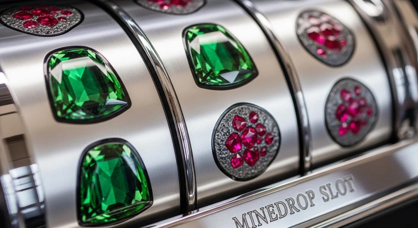 Ancient cave walls filled with diamond blocks